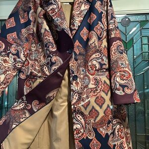 Chico's Paisley Jacket - Red and Blue